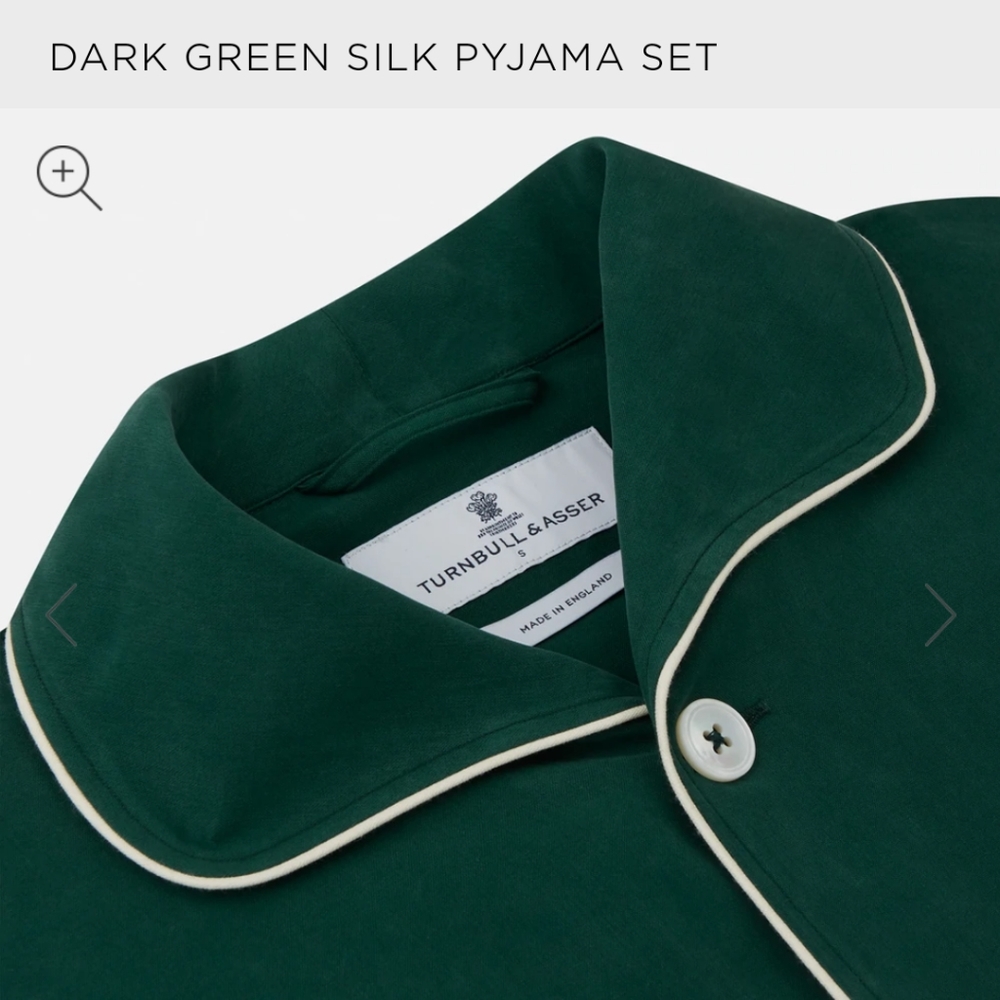 Turnbull & Asser Dark Green Pyjama (Pajama) Set